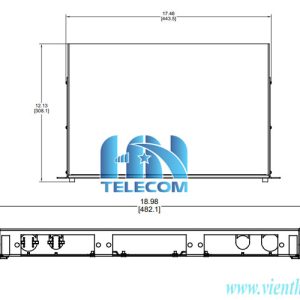 Kích thước của hộp phối quang ODF 24Fo commscope
