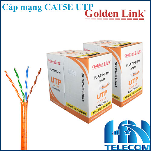 Cáp mạng cat5e utp golden link chính hãng