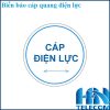 Biển báo cáp quang điện lực hình tròn