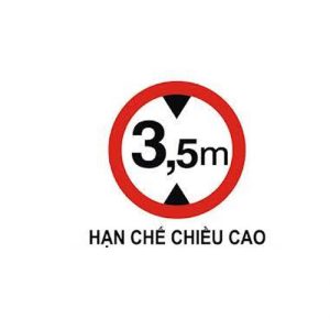 Biển cảnh báo chiều cao hình tròn
