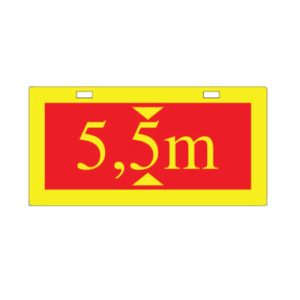 Biển cảnh báo độ cao 15x24cm