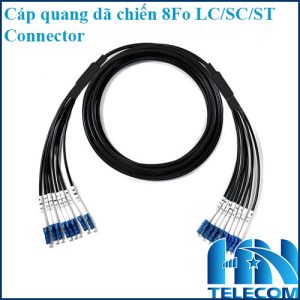 Cáp quang dã chiến 8Fo LC connector