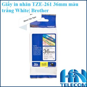 Giấy in nhãn TZE-261 36mm