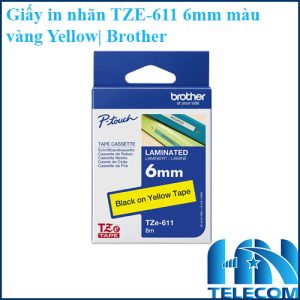Giấy in nhãn TZE-611 6mm