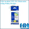 Giấy in nhãn TZE-241 18mm màu trắng Brother