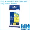 Giấy in nhãn TZE-631 12mm