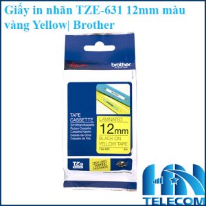 Giấy in nhãn TZE-631 12mm