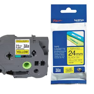 giới thiệu Giấy in nhãn TZE-651 24mm màu vàng