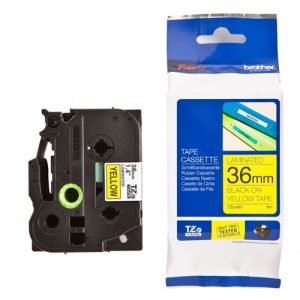 Các đặc tính Giấy in nhãn TZE-661 36mm màu vàng