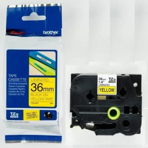 Thông số kĩ thuật của Giấy in nhãn TZE-661 36mm màu vàng