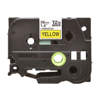 Đặc điểm của Giấy in nhãn TZE-661 36mm màu vàng