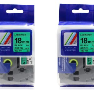 giới thiệu Giấy in nhãn TZE-741 18mm màu xanh