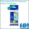 Giấy in nhãn TZE-751 24mm màu xanh