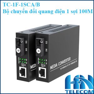 TC-1F-1SCAB-Bộ chuyển đổi quang điện 1 sợi 10100Mbps