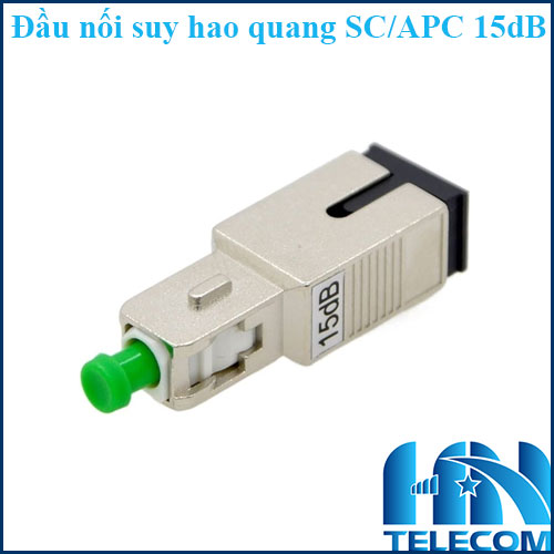 Đầu nối suy hao quang SC/APC 15dB