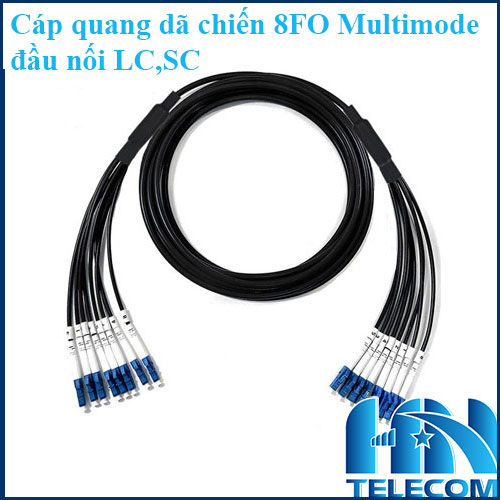 Cáp quang dã chiến 8FO Multimode đầu nối LC,SC