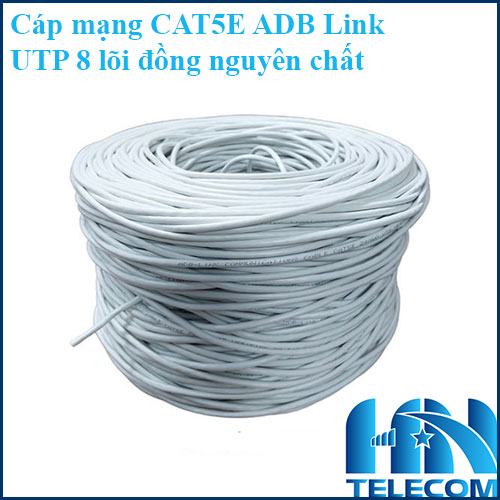 Cáp mạng CAT5E ADB Link UTP 8 lõi đồng nguyên chất