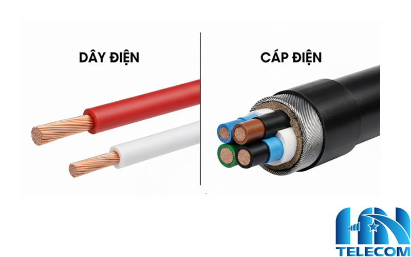 So sánh dây điện và cáp điện 