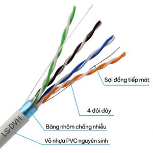 Đặc điểm chi tiết về Cáp mạng CAT5E LS-DVH UTP 25AWG