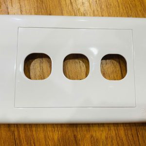 Giới thiệu chi tiết về Mặt 3 cổng Sino S183/X hình chữ nhật, wallplate 3 cổng