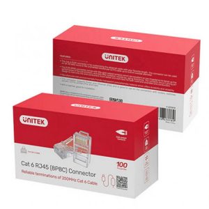 Đặc điểm cấu tạo của Hạt mạng RJ45 UTP CAT6 UNITEK Y-OT19TP-Đầu bấm hạt mạng RJ45