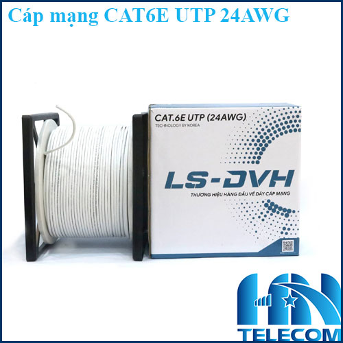 Cáp mạng CAT6E UTP 24AWG LS-DVH
