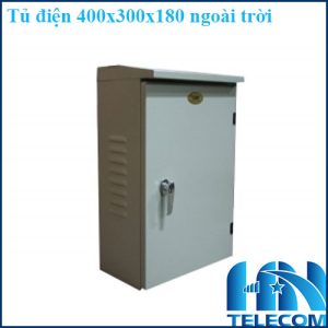 Tủ điện 400x300x180 ngoài trời có mái che