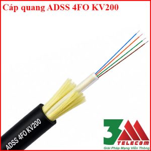 Cáp Quang ADSS 4FO KV200 Chính Hãng – Giải Pháp Truyền Dẫn Ngoài Trời