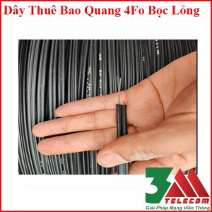 Dây Cáp Quang Thuê Bao 4Fo Bọc Lỏng Chính Hãng Vinacap, 3M, Postef