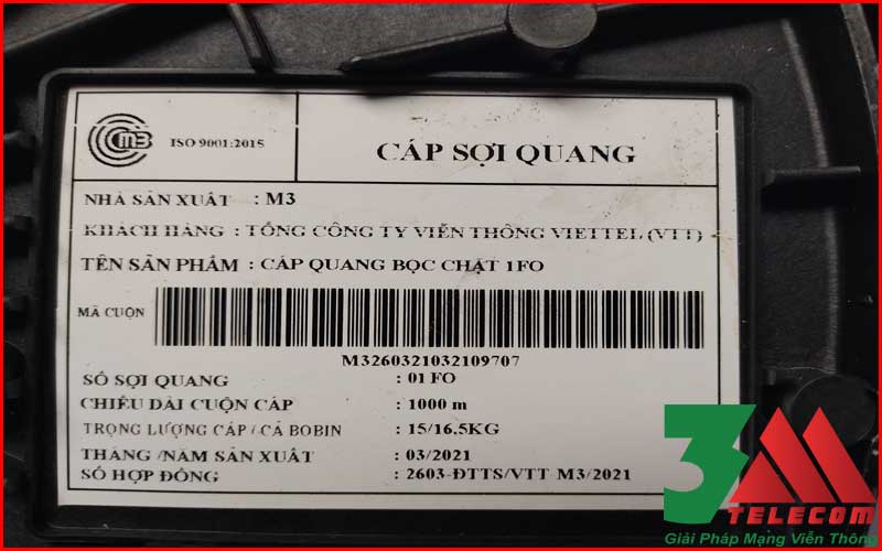 Cáp Quang bọc chặt 1Fo Singlemode Chất Lượng Cao