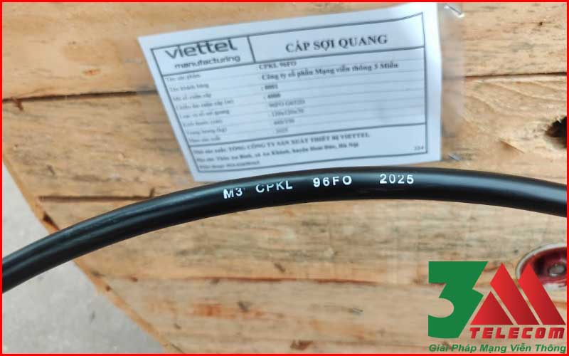 Cáp quang cống phi kim loại 96fo chính hãng