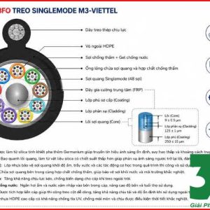 Cáp quang 48Fo treo Singlemode M3-Viettel chính hãng