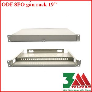 Hộp phối quang ODF 8FO gắn rack 19 inch trong nhà