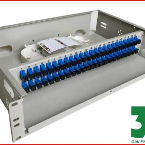 Hộp phối quang ODF 48FO gắn rack 19 inch trong nhà