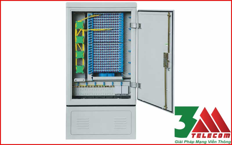  Tủ ODF 288 core ngoài trời đặt bệ Full phụ kiện