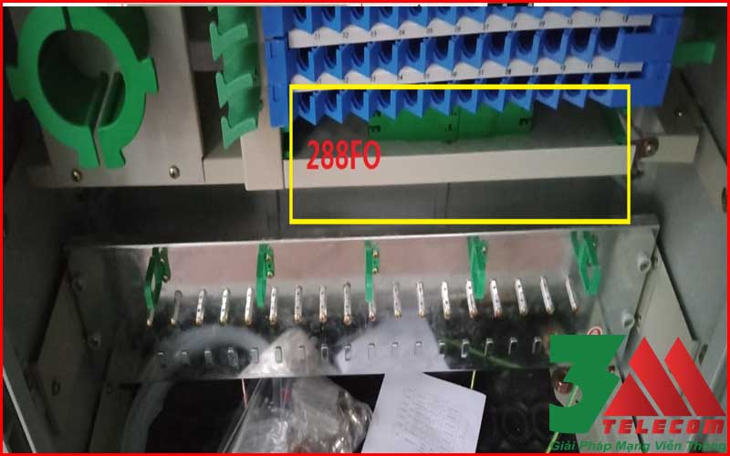 Tủ ODF 288 core ngoài trời đặt bệ Full phụ kiện