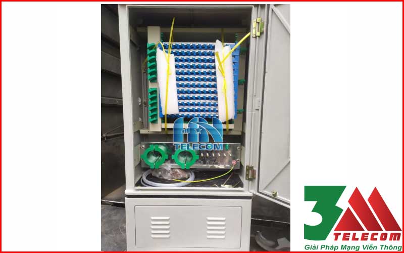  Tủ ODF 288 core ngoài trời đặt bệ Full phụ kiện