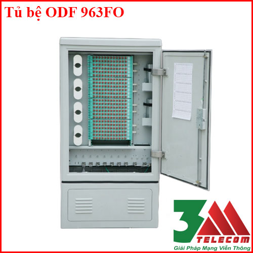 Tủ ODF 963 core ngoài trời đặt bệ Full phụ kiện