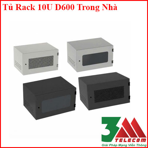 Tủ Rack 10U D600 Có Bánh Xe Thiết Kế Chắc Chắn, Dễ Di Chuyển