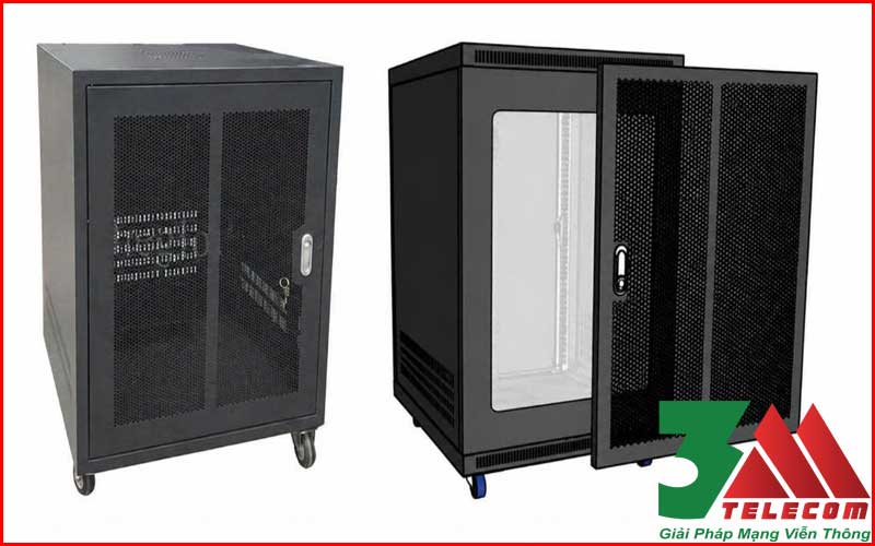 Tủ Rack 15U D600 Có Bánh Xe Thiết Kế Chắc Chắn, Dễ Di Chuyển