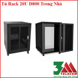 Tủ Rack 20U D800 Có Bánh Xe Thiết Kế Chắc Chắn, Dễ Di Chuyển
