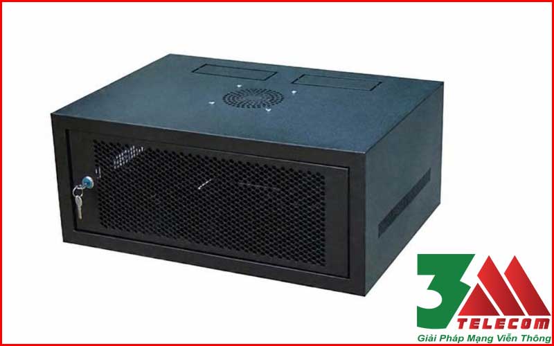 Tủ rack 3M-6U-D400 19 icnh treo tường tiết kiệm không gian