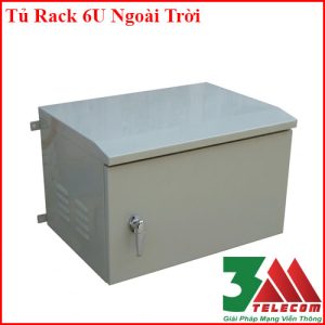 Tủ Rack Ngoài Trời 6U Chống Nước IP65 Chính Hãng, Độ Bền Cao