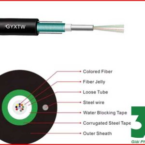 Cáp Quang Multimode 12FO OM4 Ngoài Trời GYXTW Chính Hãng