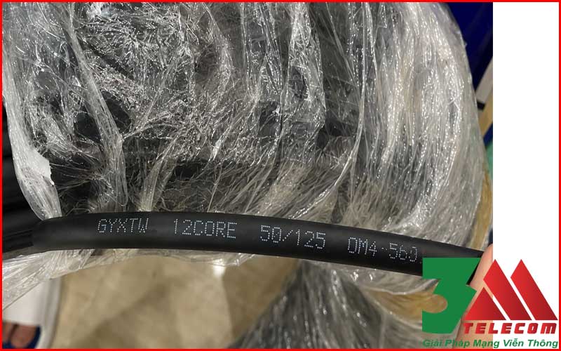 Cáp Quang Multimode 12FO OM4 Ngoài Trời GYXTW Chính Hãng