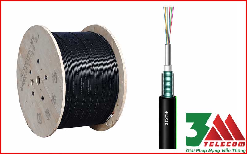 Cáp Quang Multimode 12FO OM4 Ngoài Trời GYXTW Chính Hãng