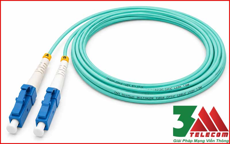 Dây Hàn Quang OM3 LC Multimode 1.5m Chuẩn 100% – Pigtail LC
