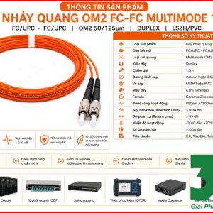 Dây Nhảy Quang OM2 FC-FC Multimode 1.5m Giá tốt dành cho bạn
