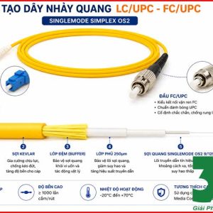 Dây Nhảy Quang LC/UPC-FC/UPC Singlemode Simplex Chính Hãng