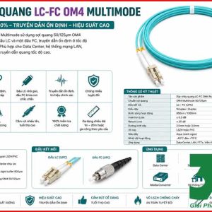 Dây Nhảy Quang LC-FC OM4 Multimode - Kết Nối Hiệu Suất Cao